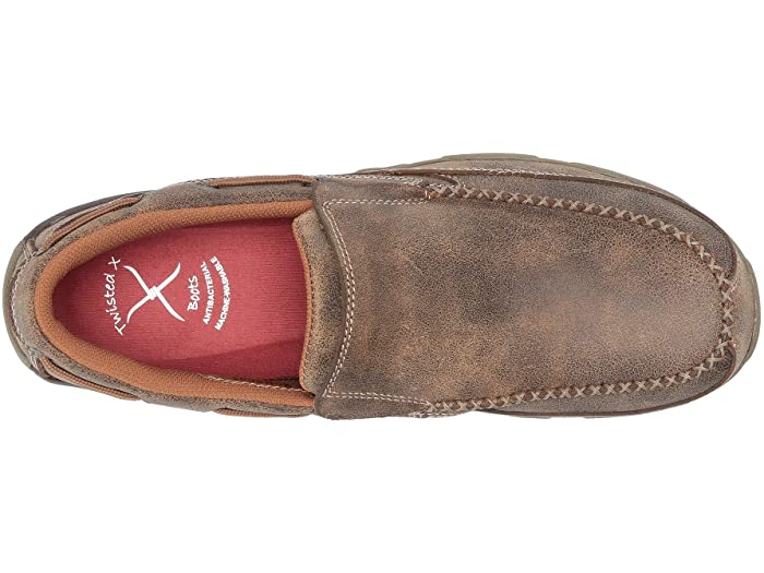 Twisted X Men's Comp Toe Slip-On Driving Moc Bomber Brown