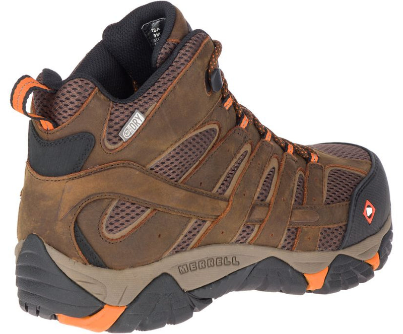 MERRELL WORK Merrell Men's Moab Vertex Mid Waterproof Comp Toe Work Boot Wide Width