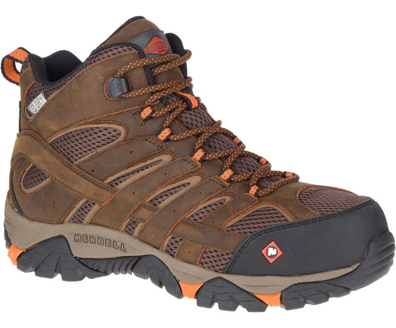 MERRELL WORK Merrell Men's Moab Vertex Mid Waterproof Comp Toe Work Boot Wide Width