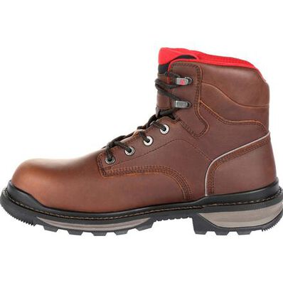 ROCKY SHOES AND BOOTS Rocky Rams Horn Waterproof Soft Toe Brown