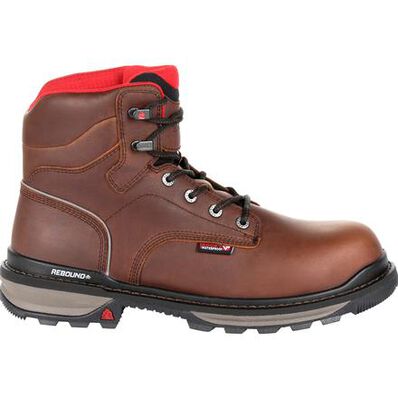 ROCKY SHOES AND BOOTS Rocky Rams Horn Waterproof Soft Toe Brown