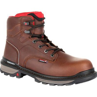 ROCKY SHOES AND BOOTS Rocky Rams Horn Waterproof Soft Toe Brown