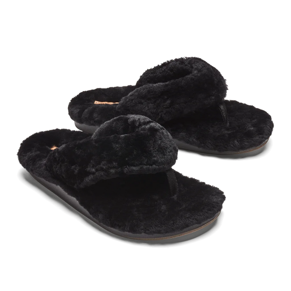 Olukai Kipe'a Heu Slipper Black Women's