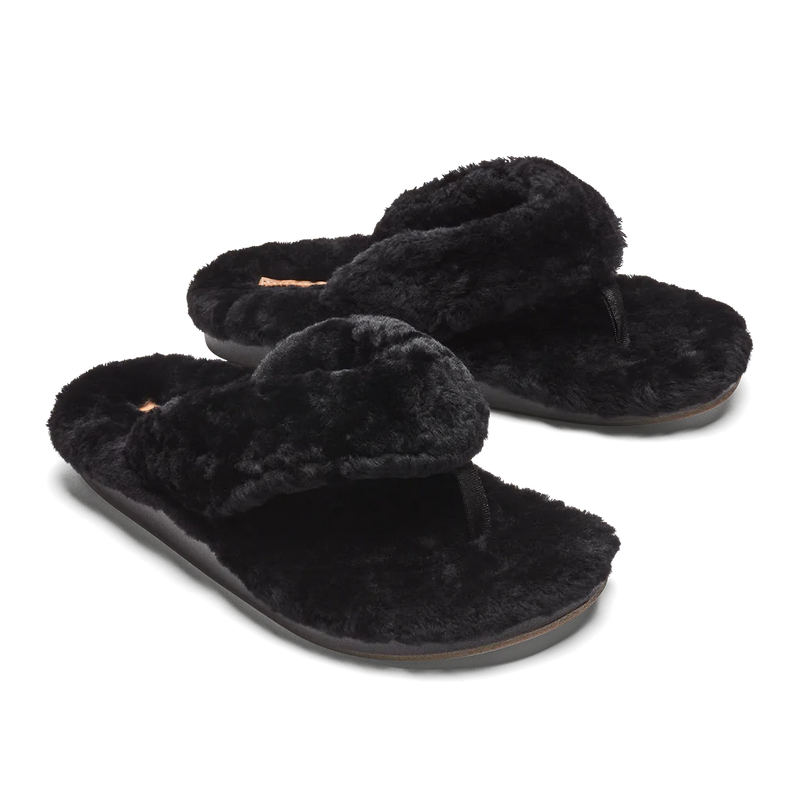 Olukai Kipe'a Heu Slipper Black Women's