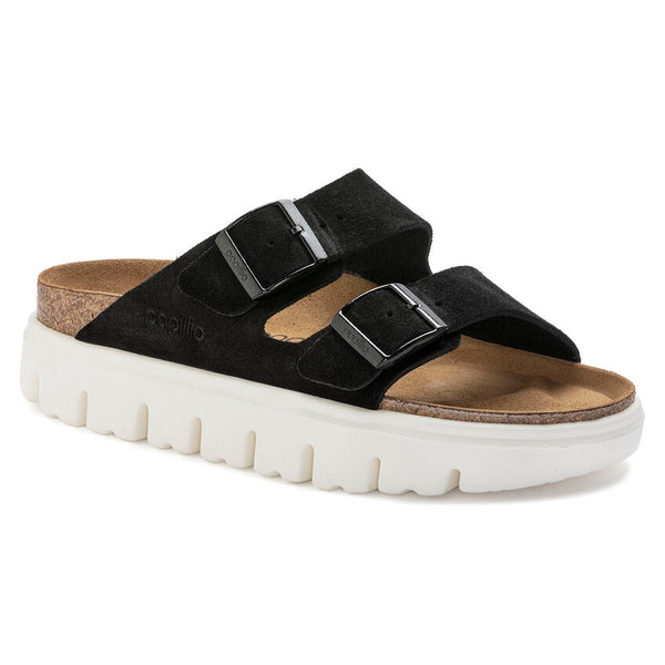 Papillio by Birkenstock Arizona Chunky Suede Black Women's