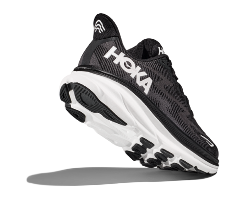 Hoka Clifton 9 WIDE Black White Men's