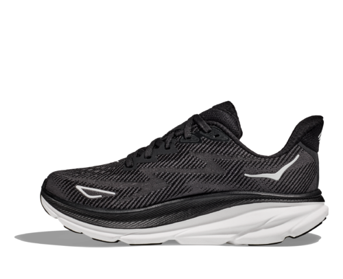 Hoka Clifton 9 Black White Women's