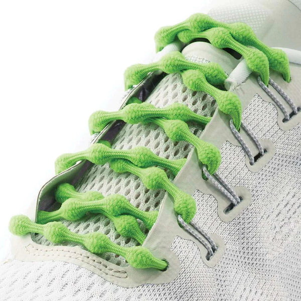 Caterpy No Tie Shoelaces Cactus Green 30 Inch