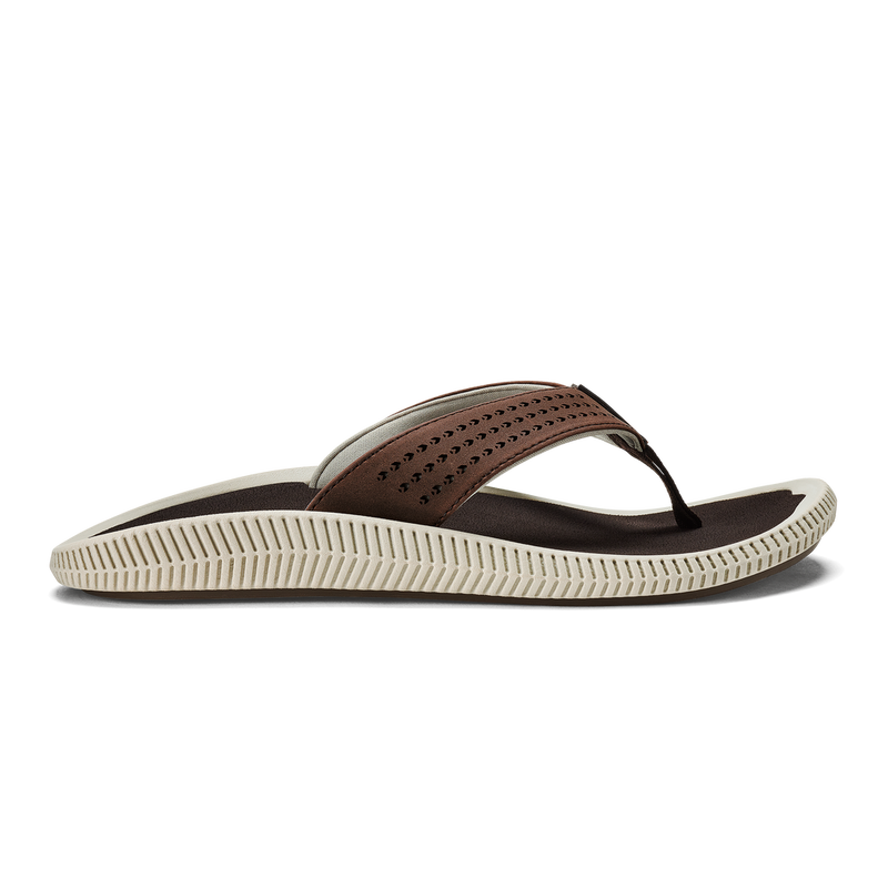 Olukai Ulele Sandal Dark Wood Men's