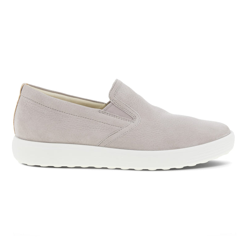 Ecco Soft 7 Casual Slip On Grey Rose Powder Women's