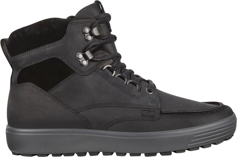 Ecco Soft 7 Tred Moc Boot Black Oiled Men's