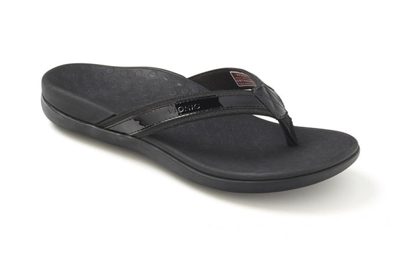 Vionic Tide Sandal Black Patent Women's