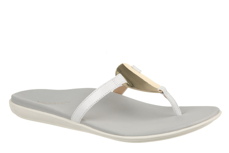 Vionic Raysa Flip Flop White Women's