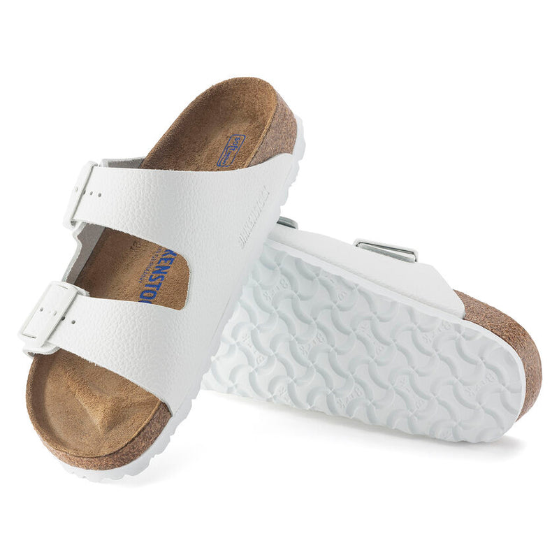 Birkenstock Arizona Soft Footbed Leather White Women's