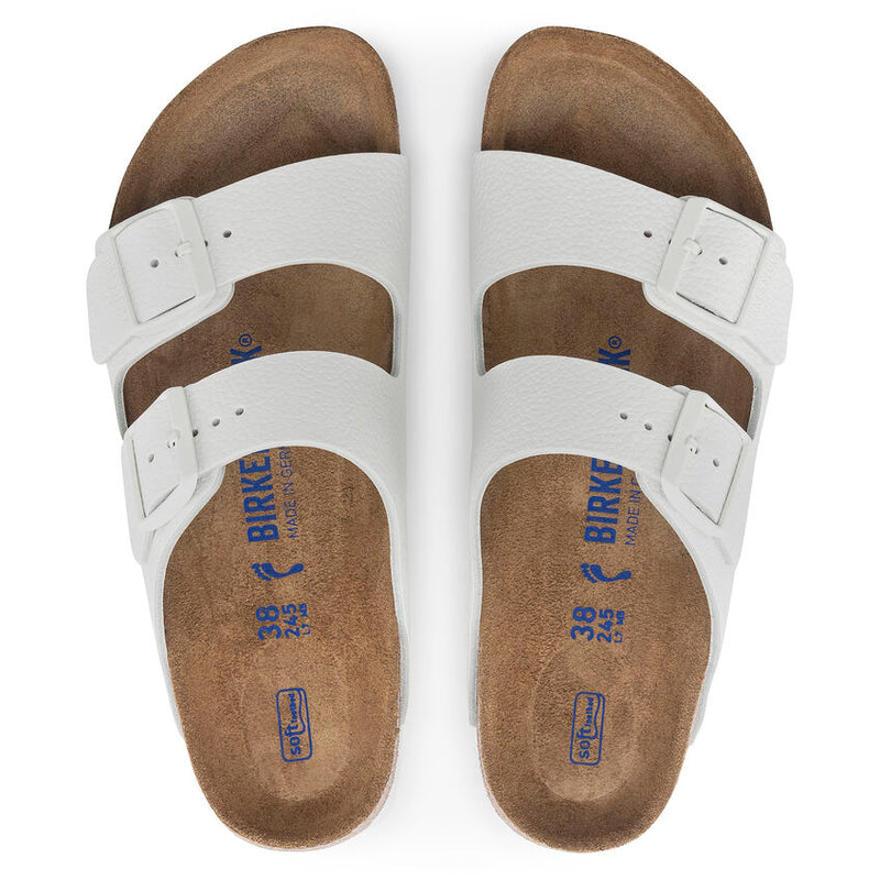 Birkenstock Arizona Soft Footbed Leather White Women's