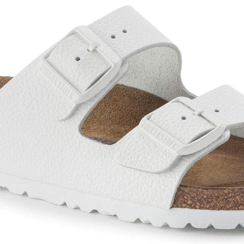 Birkenstock Arizona Soft Footbed Leather White Women's