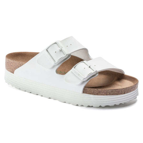 Papillio by Birkenstock Arizona Platform Vegan White Women's